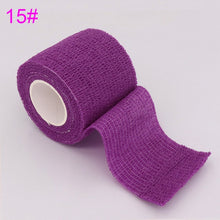 Load image into Gallery viewer, 18 Colors Colorful Athletic Wrap Tape Self Adhesive Elastic Bandage Elastoplast Sports Protector Knee Finger Ankle Palm Shoulder