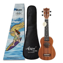 Load image into Gallery viewer, Aiersi Brand 21 Inch mahogany Soprano student beginner Ukulele High quality Ukelele