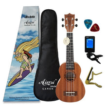 Load image into Gallery viewer, Aiersi Brand 21 Inch mahogany Soprano student beginner Ukulele High quality Ukelele