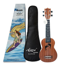 Load image into Gallery viewer, Aiersi Brand 21 Inch mahogany Soprano student beginner Ukulele High quality Ukelele